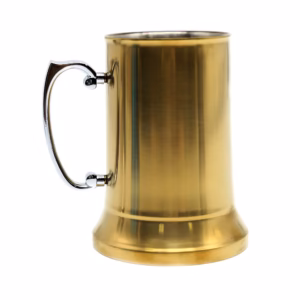 Gold stainless steel tankard